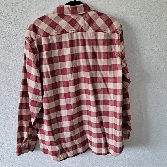 Lee Red Plaid Button Down Shirt - Picture 5 of 5